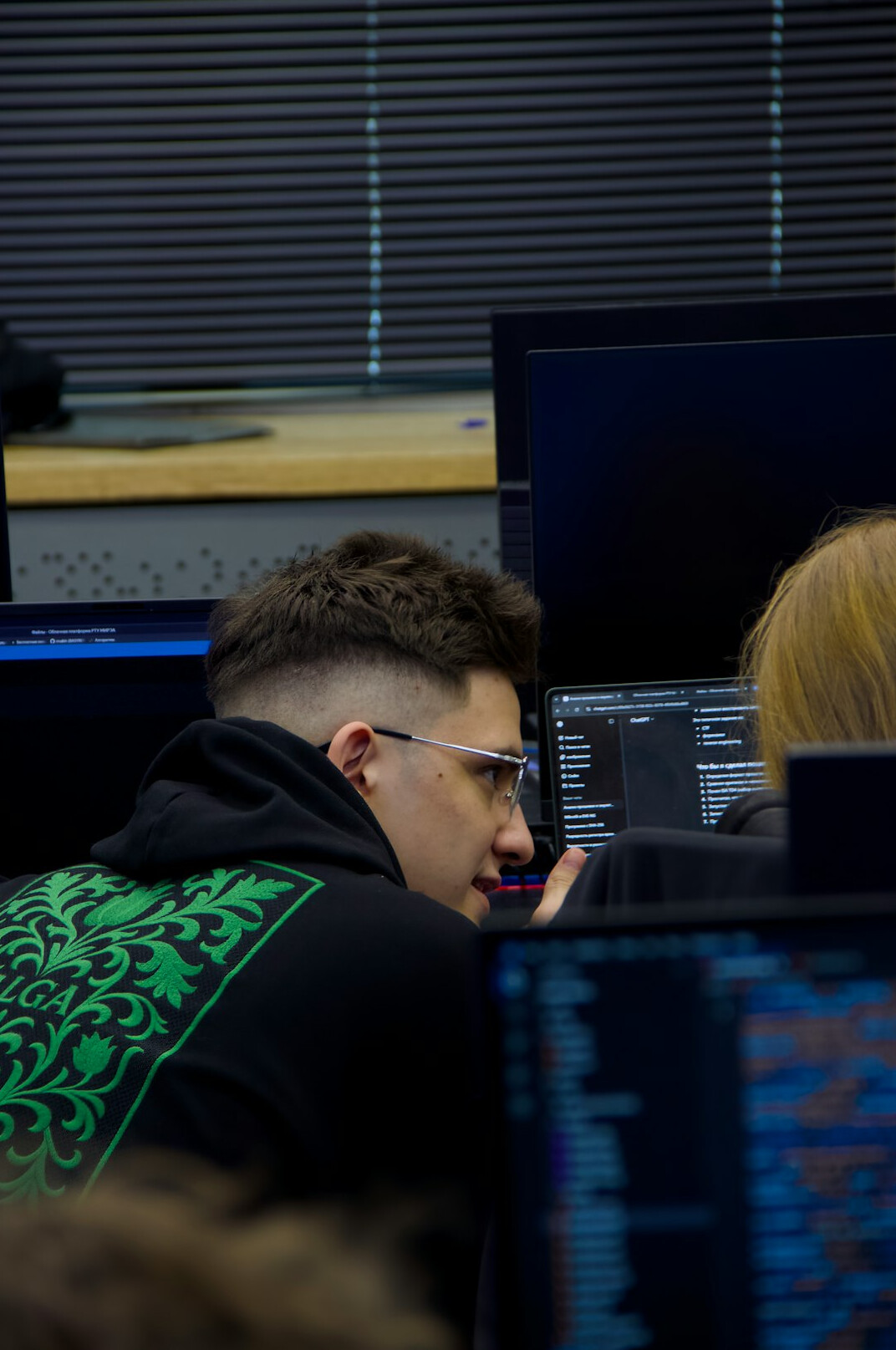croatian students in coding class